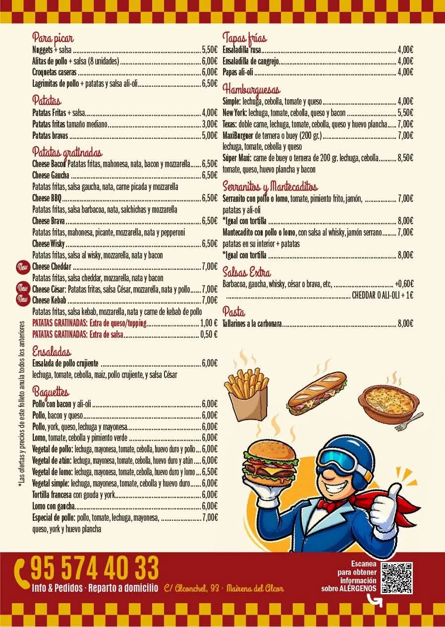 Folleto / Carta / Menú: voy volando de VOY VOLANDO PIZZERIA