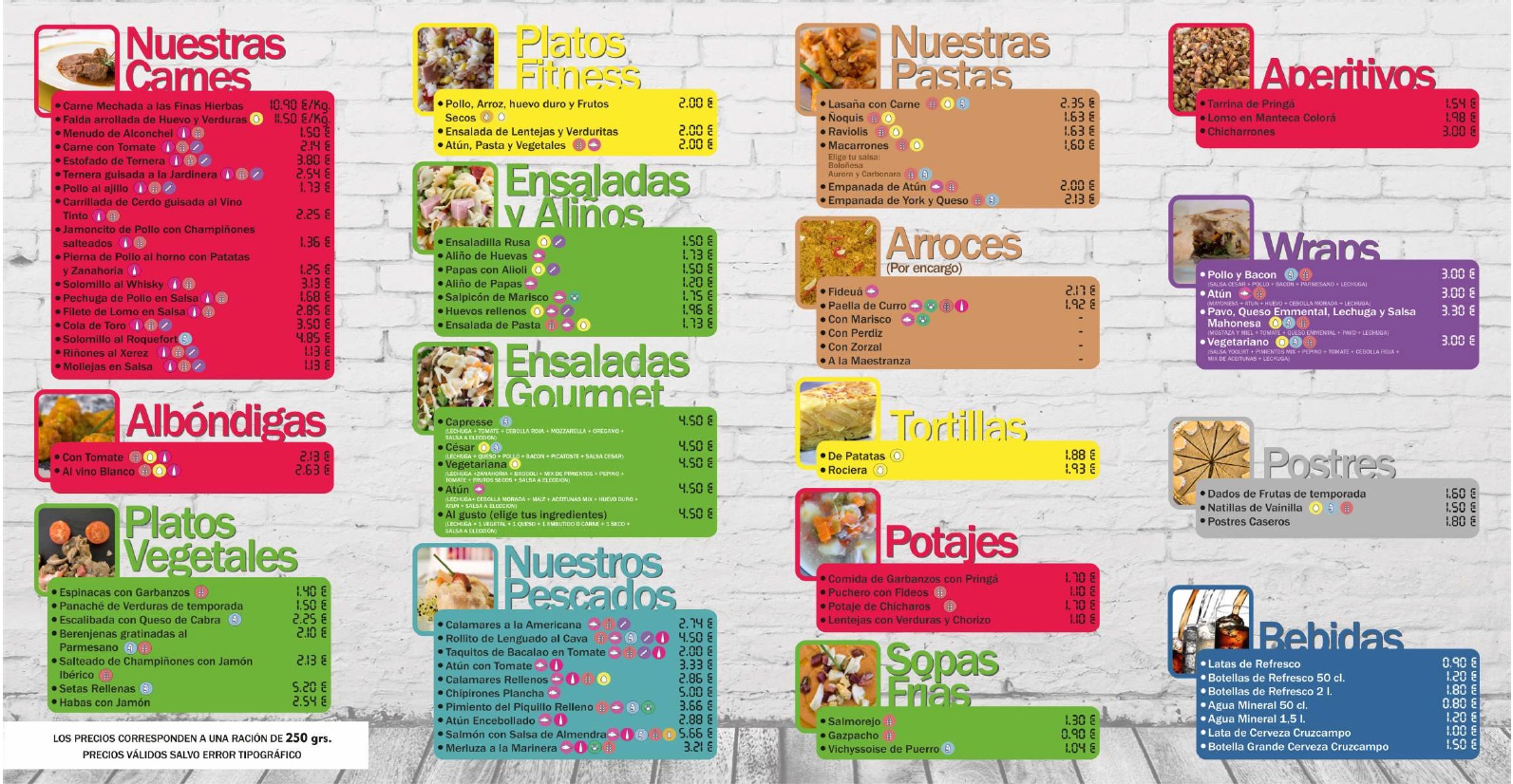 Folleto / Carta / Menú: Carta 2 de La cocina de mi madre