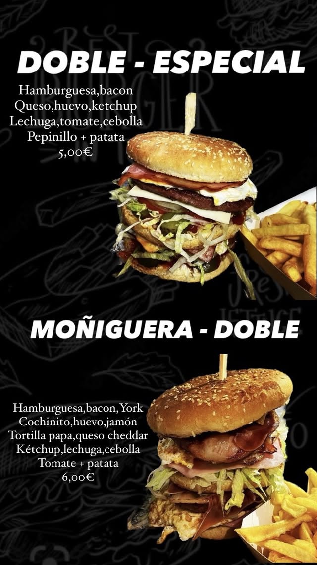 Folleto / Carta / Menú: Carta 8 de BURGUER PAPA PITUFO