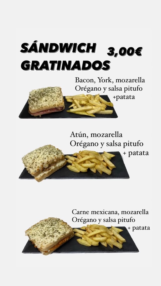 Folleto / Carta / Menú: Carta 9 de BURGUER PAPA PITUFO