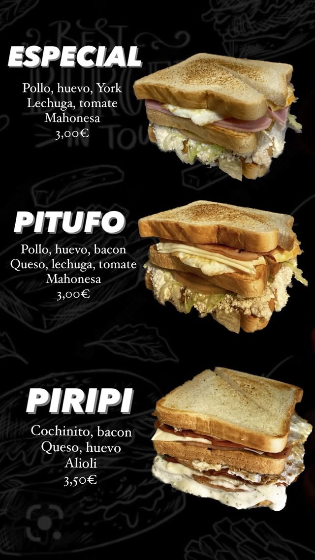 Folleto / Carta / Menú: Carta 12 de BURGUER PAPA PITUFO