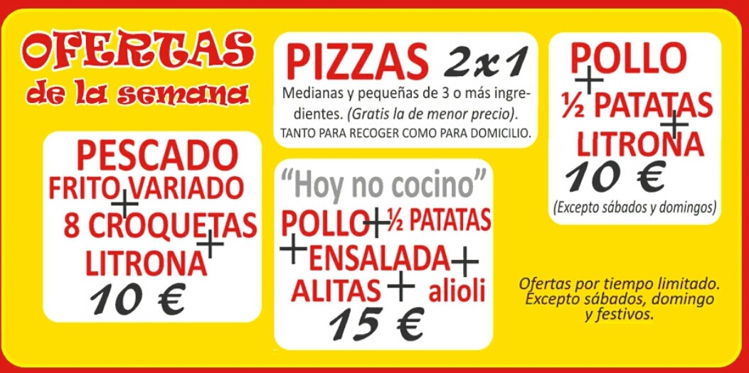 Folleto / Carta / Menú: Ofertas de la semana de Don pollo