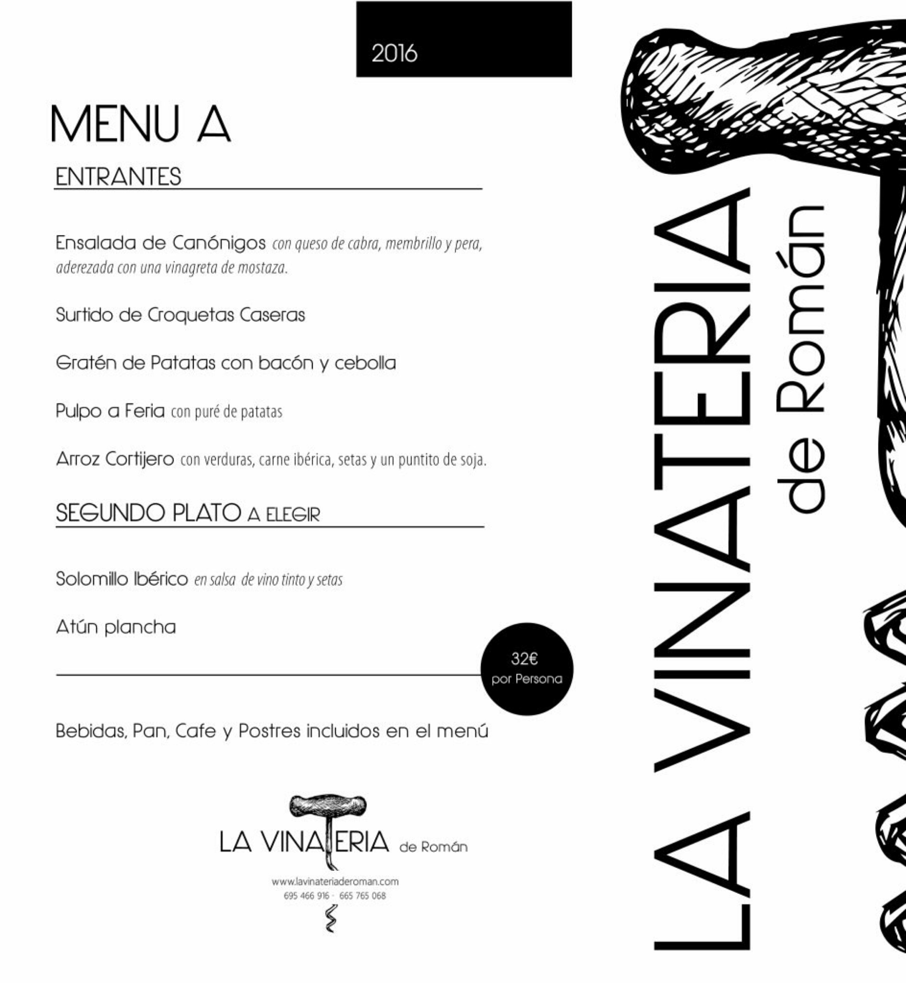 Folleto / Carta / Menú: Hoja 7 de La Vinateria de Román