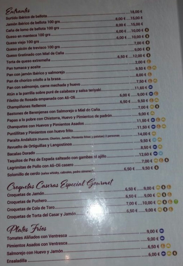 Folleto / Carta / Menú: Hoja 2 de Asador La Pitarra Heliopolis