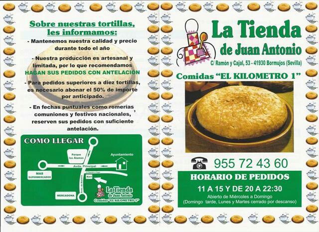 Folleto / Carta / Menú: Hoja 1 de Kilometro 1