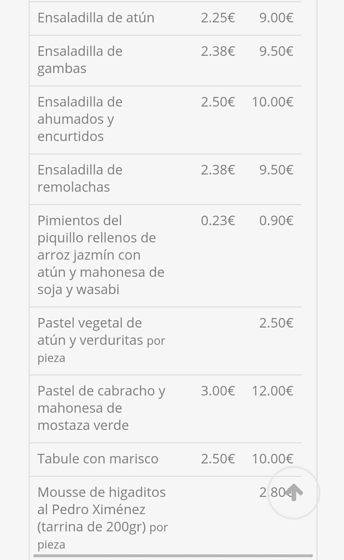 Folleto / Carta / Menú: hoja 2 de Qué me como?