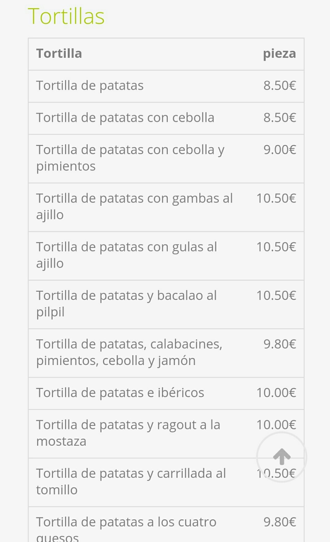 Folleto / Carta / Menú: Hoja 3 de Qué me como?