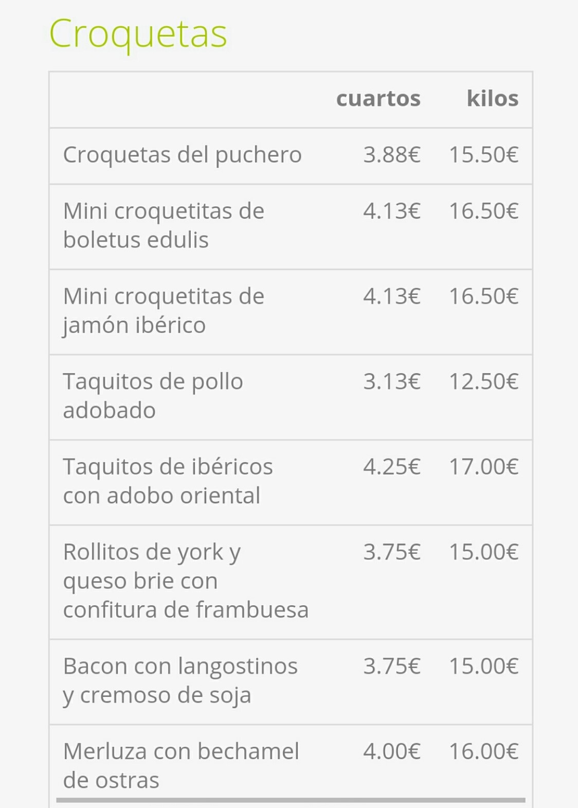 Folleto / Carta / Menú: Hoja 5 de Qué me como?