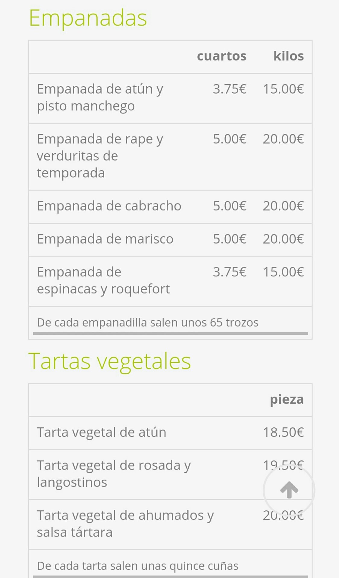 Folleto / Carta / Menú: Hoja 7 de Qué me como?