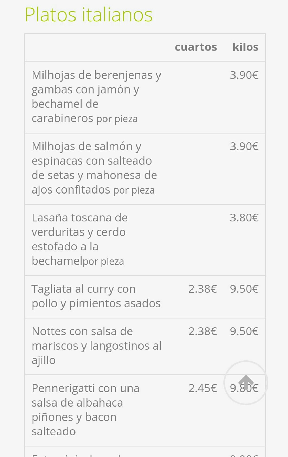 Folleto / Carta / Menú: Hoja 9 de Qué me como?