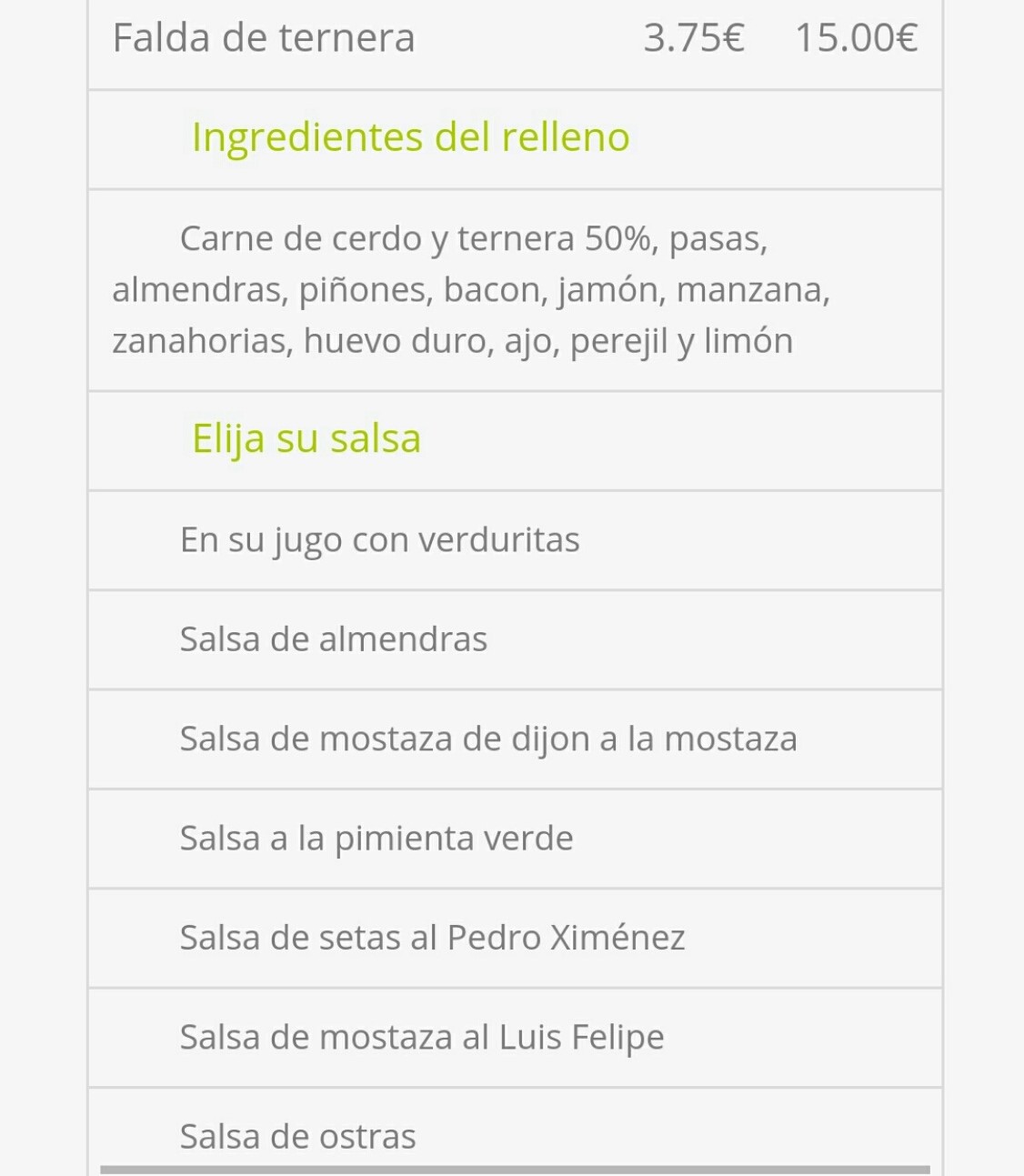 Folleto / Carta / Menú: Hoja 12 de Qué me como?