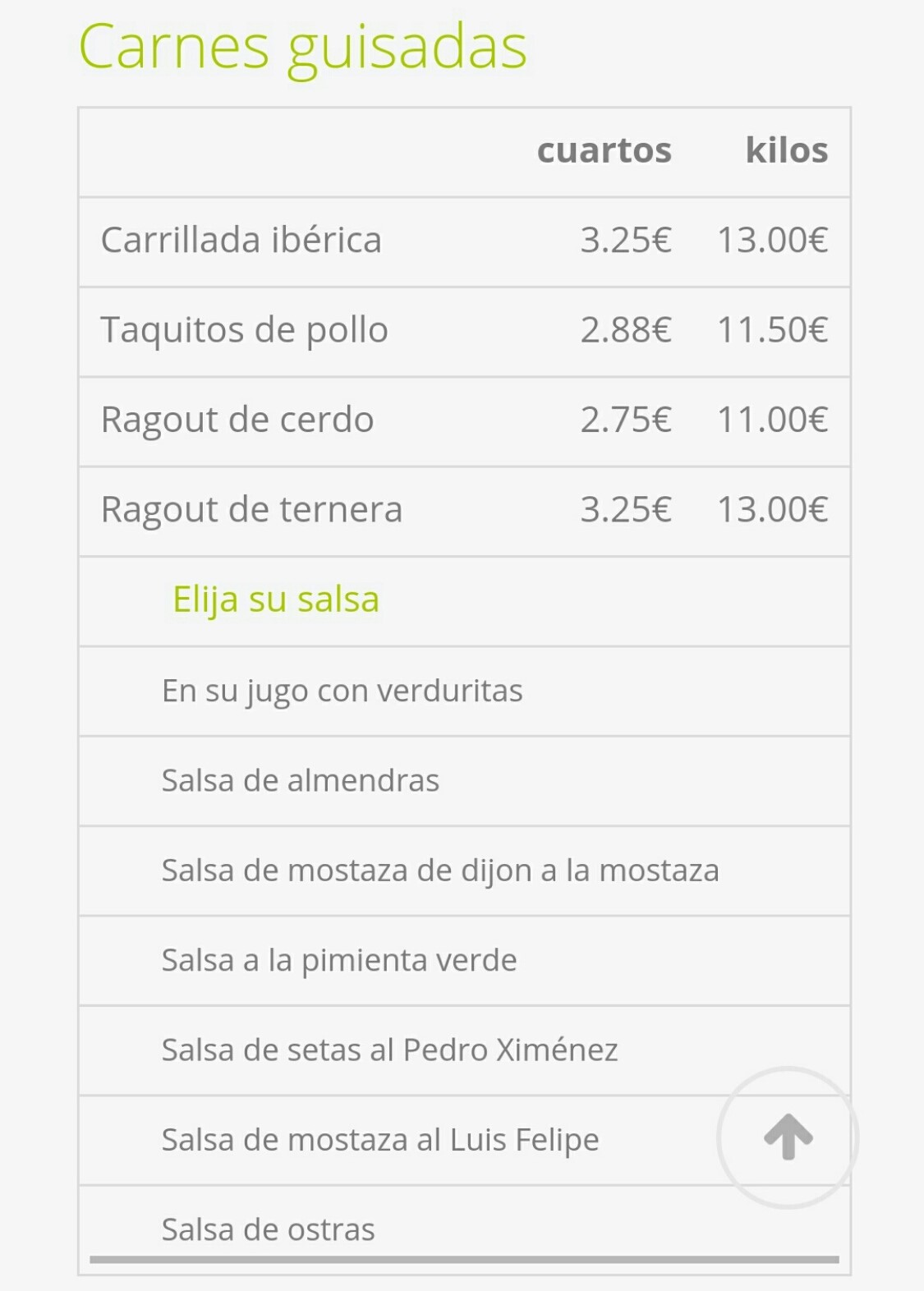 Folleto / Carta / Menú: Hoja 13 de Qué me como?