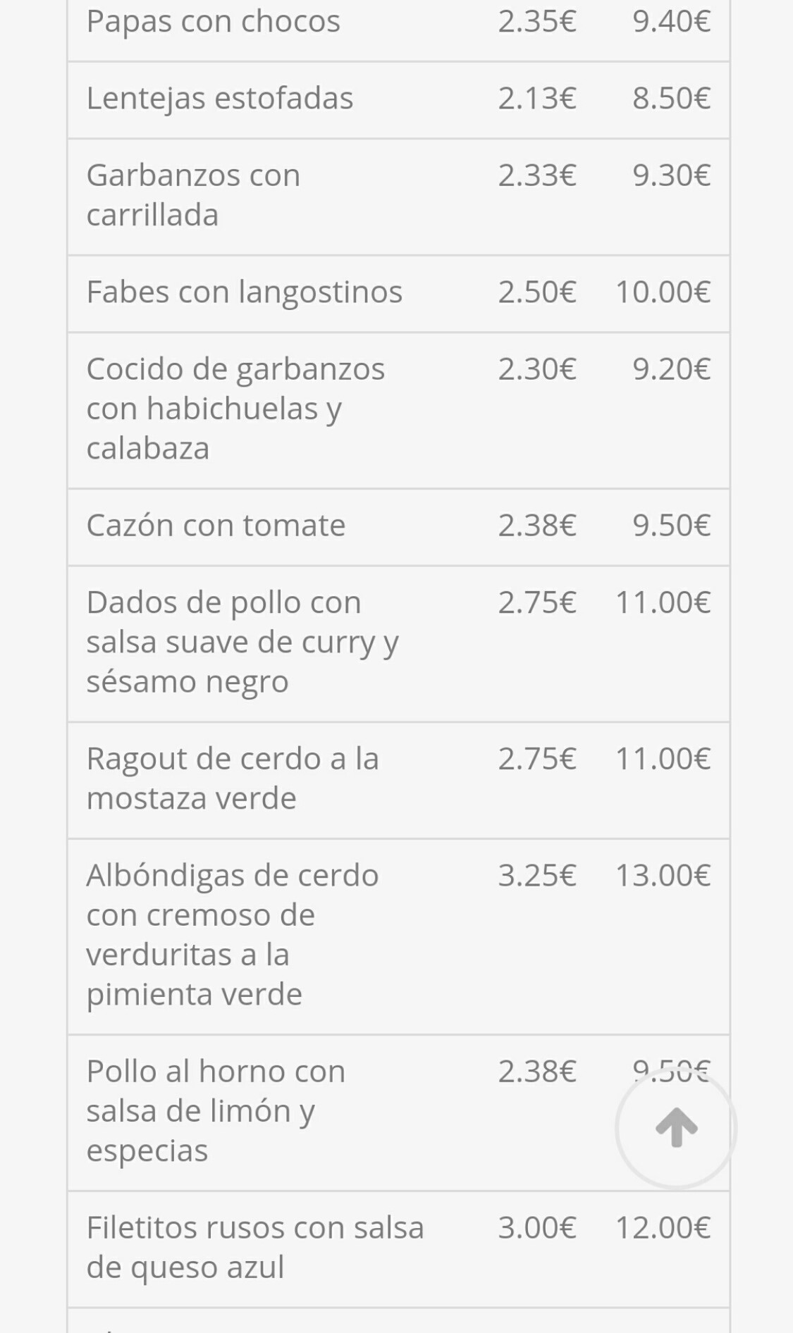 Folleto / Carta / Menú: Hoja 15 de Qué me como?