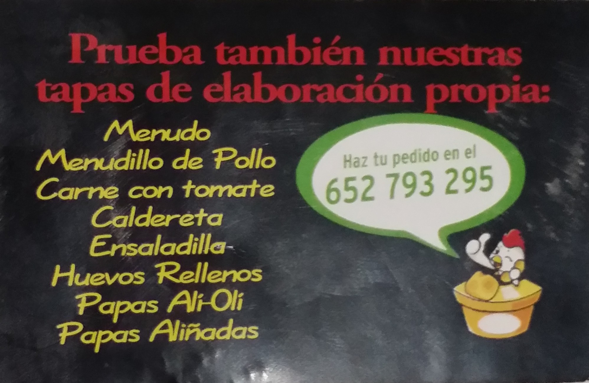 Folleto / Carta / Menú: Hoja 2 de Asador Bar Lavija