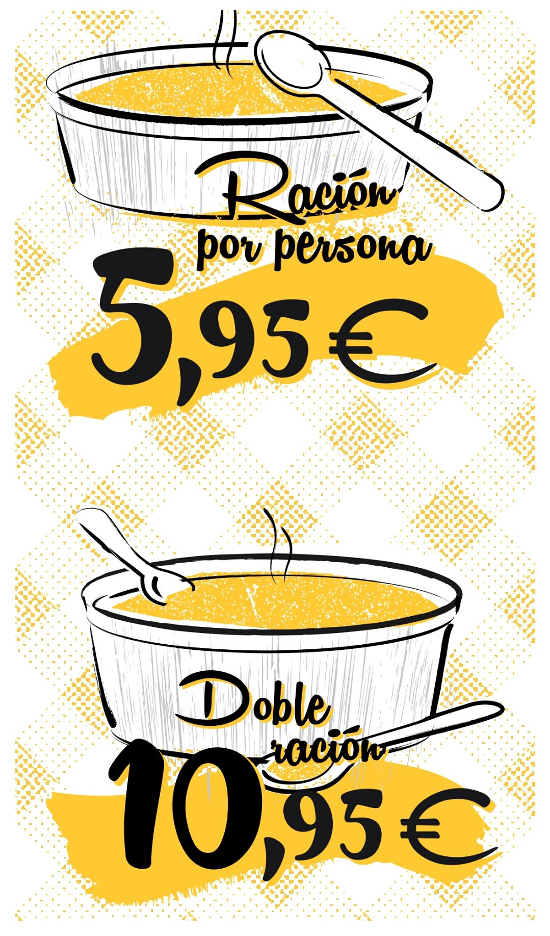 Folleto / Carta / Menú: Hoja 1 de La Paella Sevilla