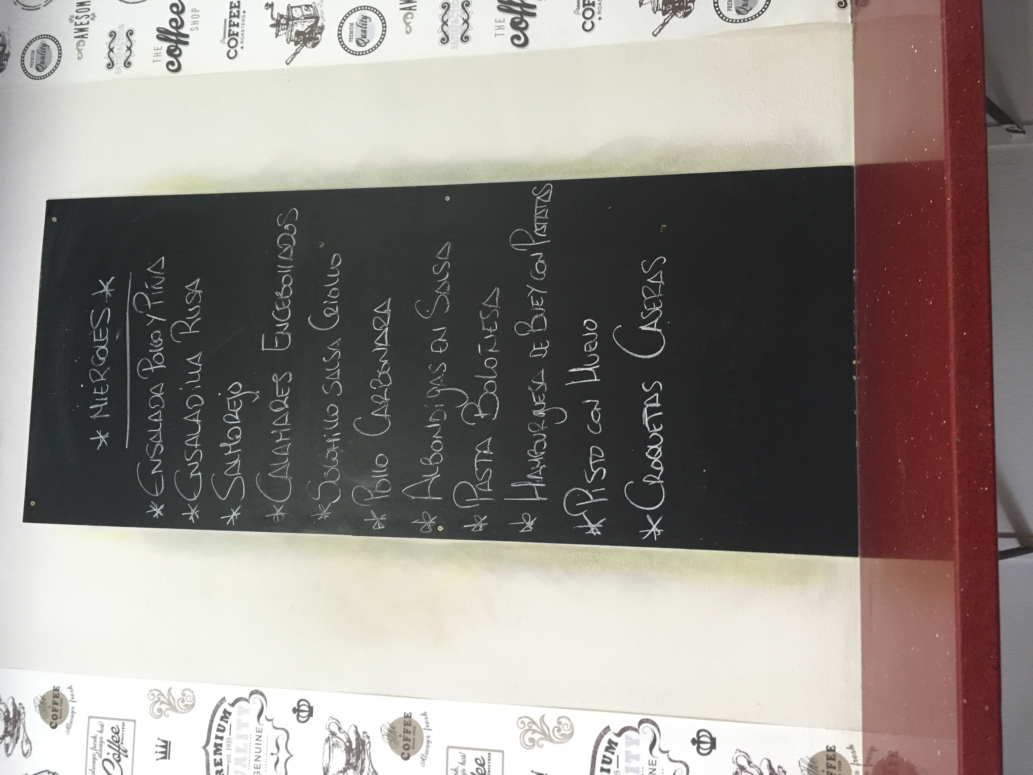 Folleto / Carta / Menú: Menu del dia de En su punto
