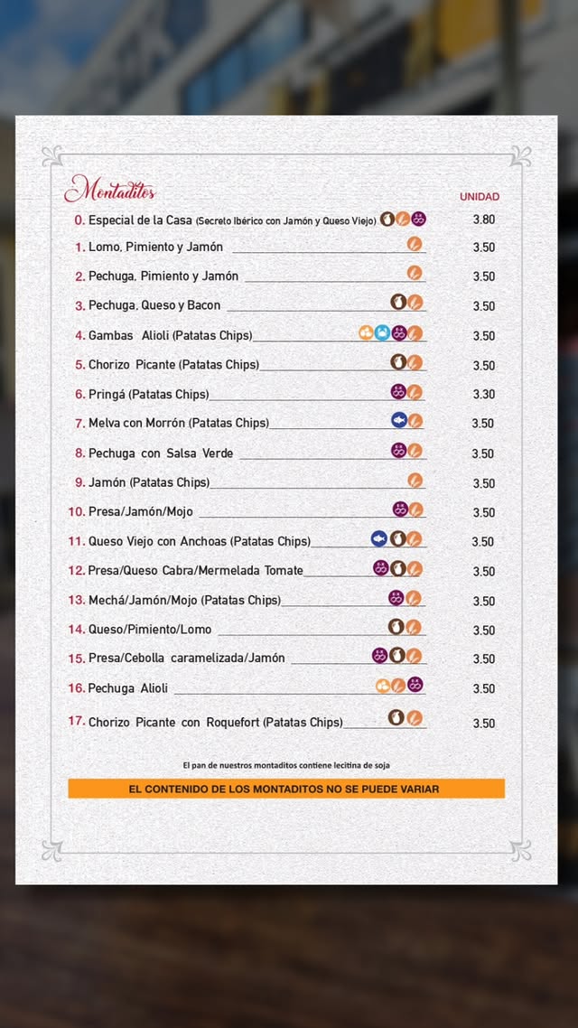 Folleto / Carta / Menú: carta 6 de Cerveceria Manguara