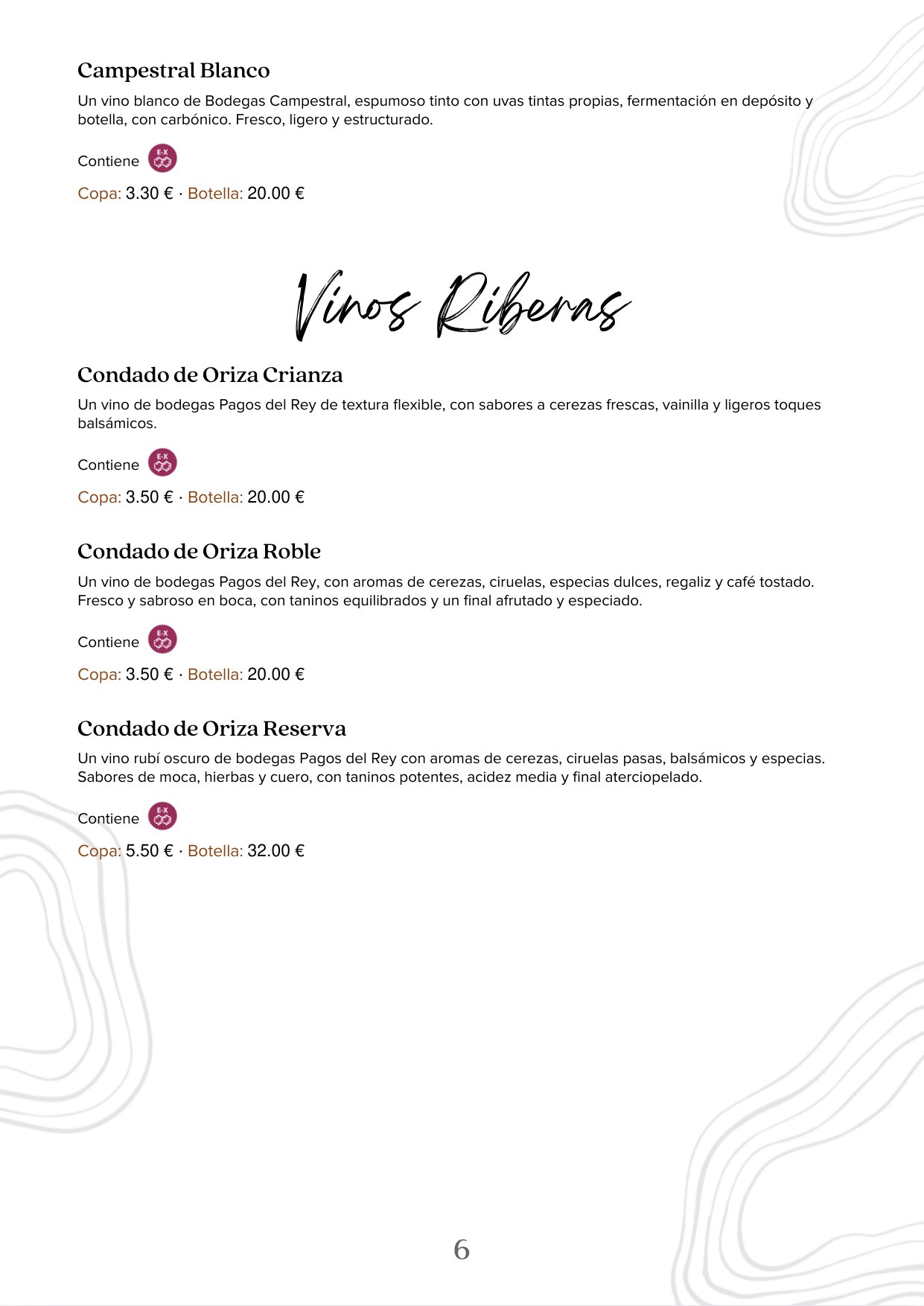 Folleto / Carta / Menú: carta 21 de Tabanco Olé Tú