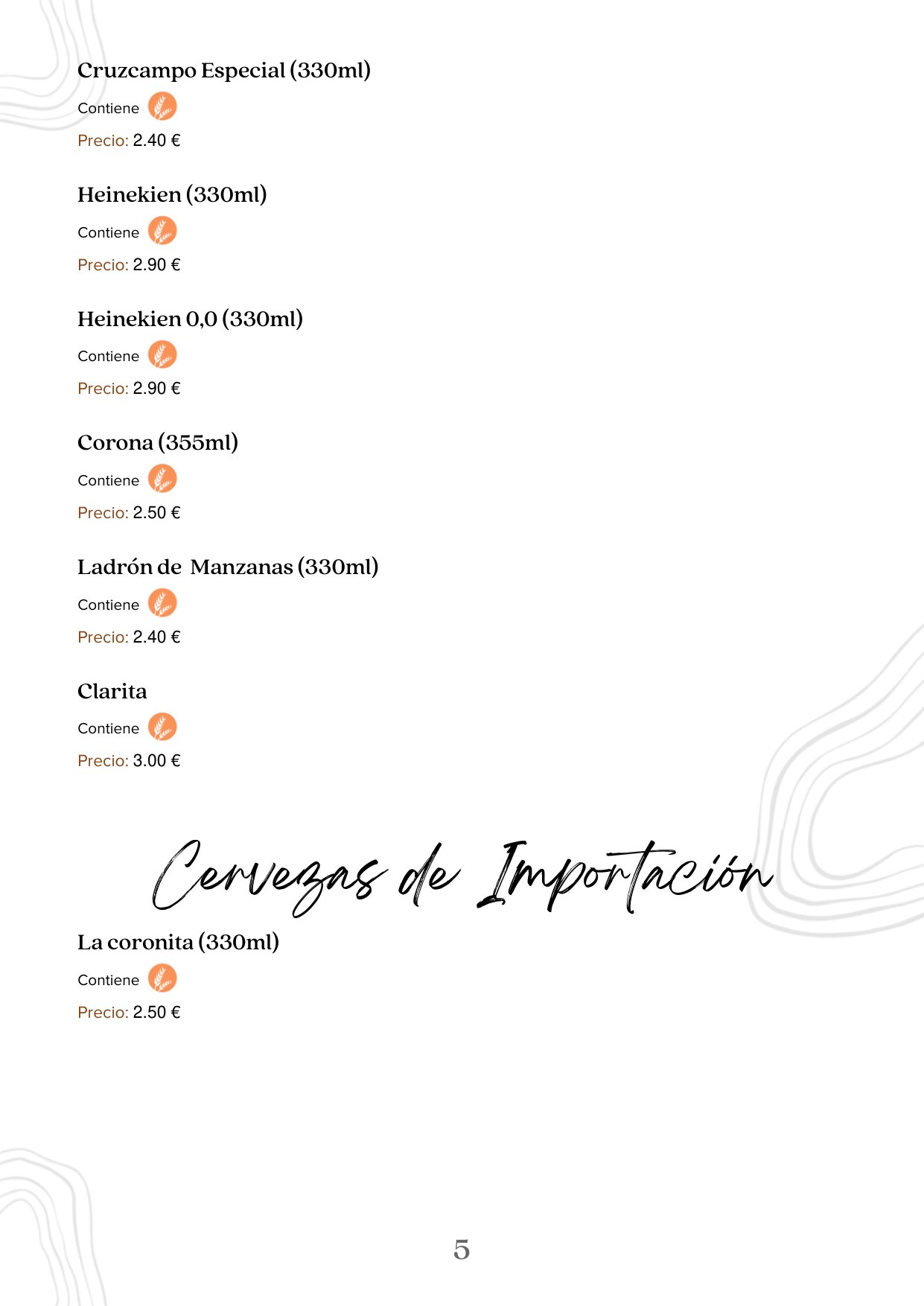 Folleto / Carta / Menú: carta 13 de Tabanco Olé Tú