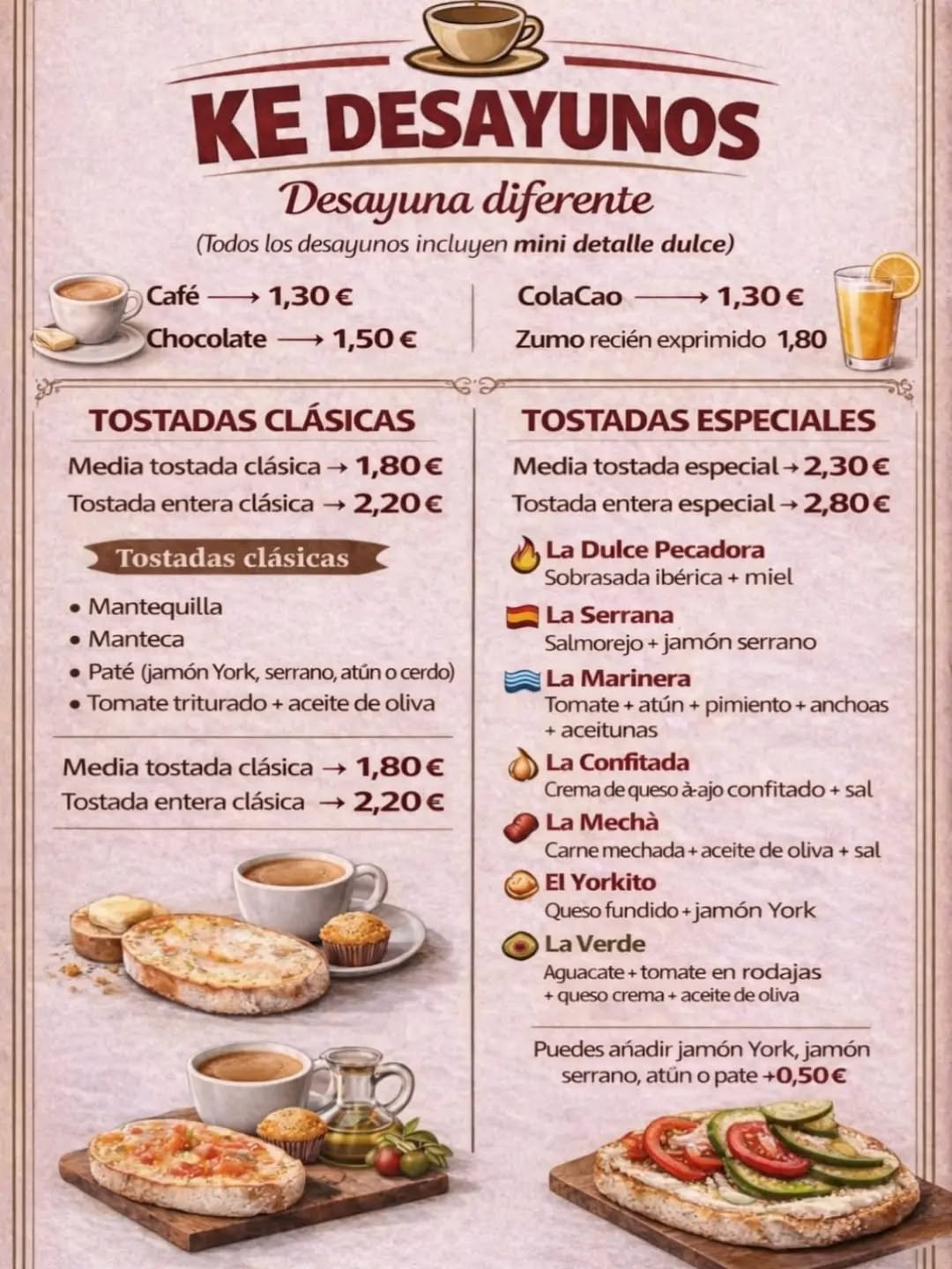 Folleto / Carta / Menú: carta 3 de KE Burger