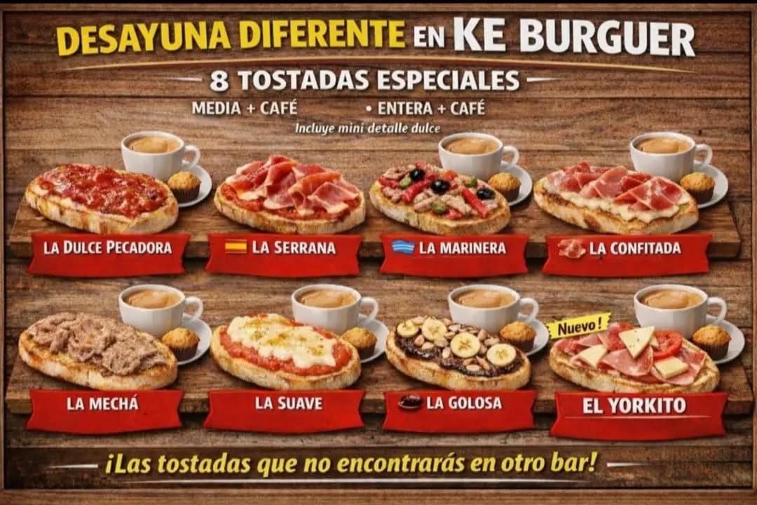 Folleto / Carta / Menú: carta 6 de KE Burger