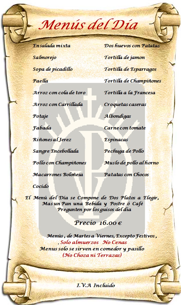 Folleto / Carta / Menú: carta 7 de Restaurante Venta Pazo