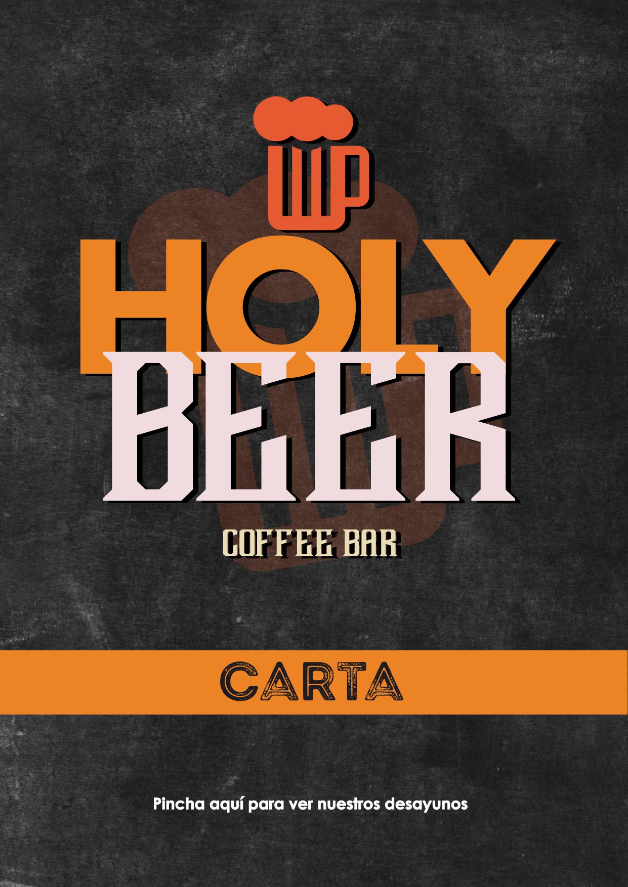 Folleto / Carta / Menú: carta 1 de Holybeer Coffee Bar