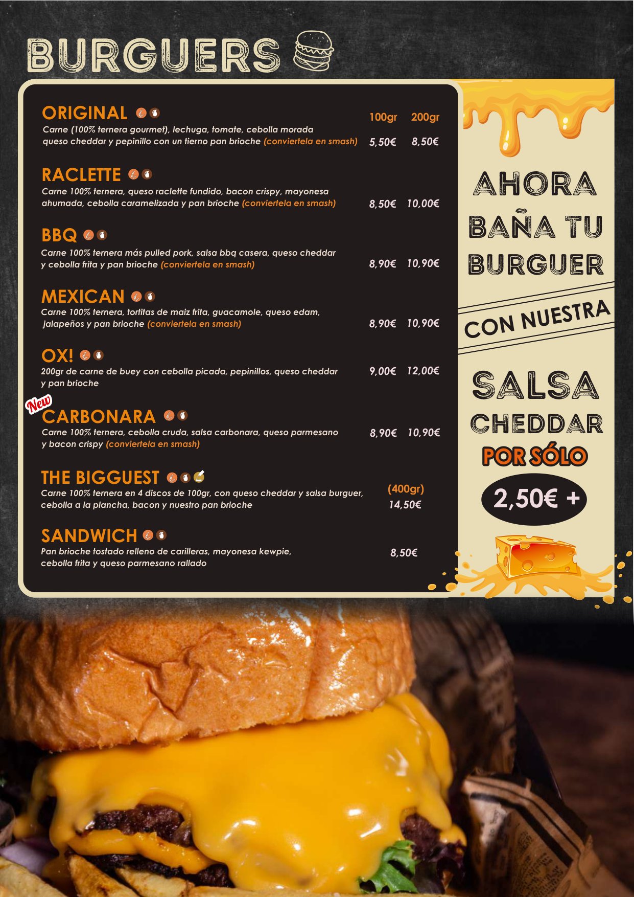 Folleto / Carta / Menú: carta 3 de Holybeer Coffee Bar