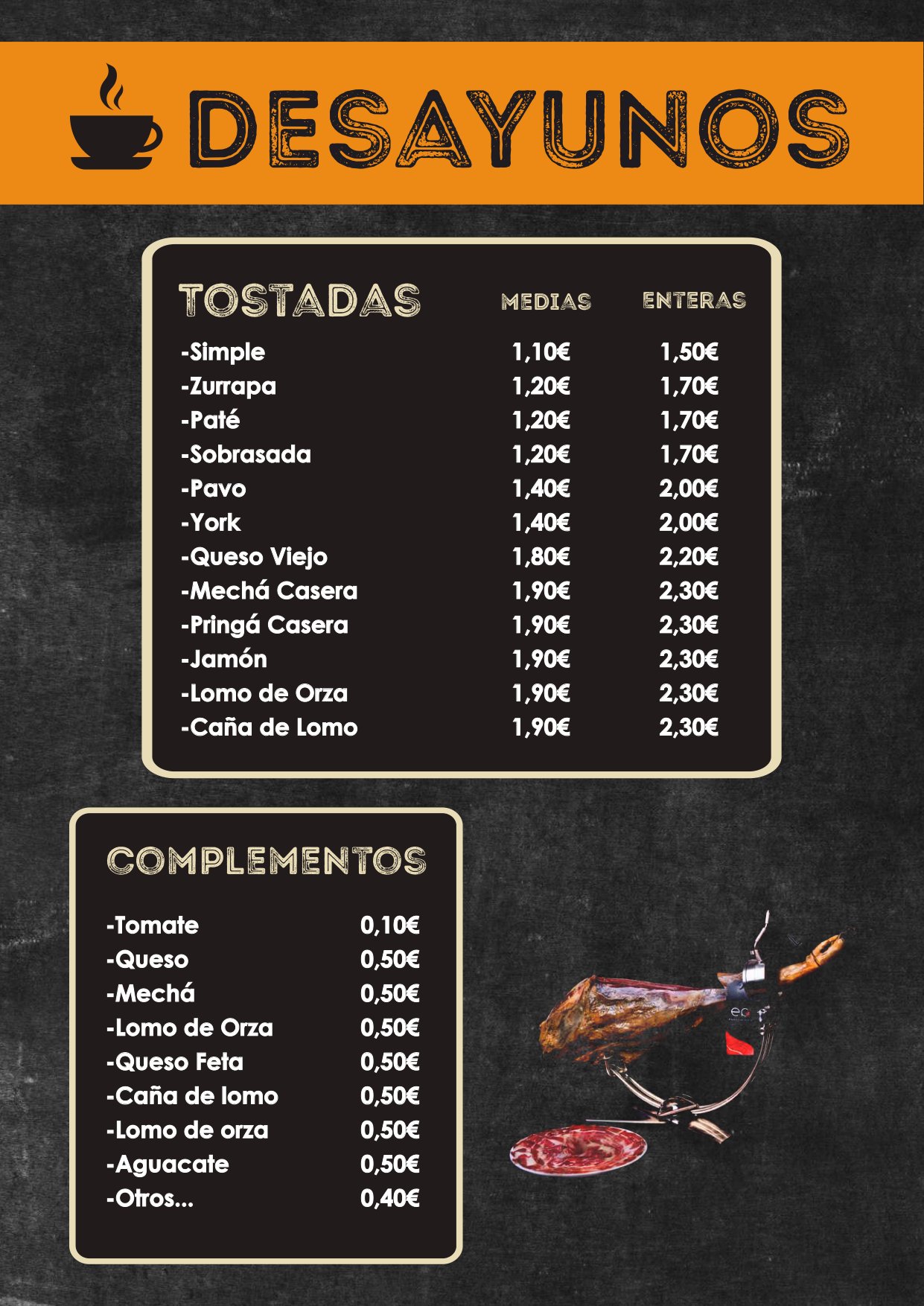 Folleto / Carta / Menú: carta 7 de Holybeer Coffee Bar