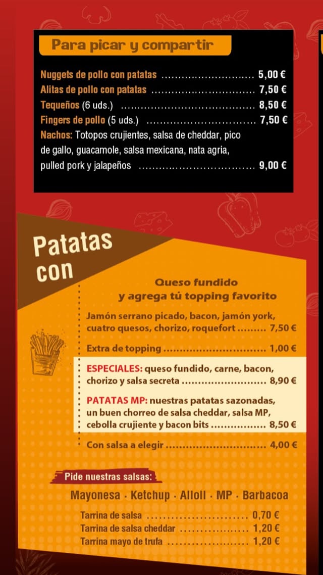 Folleto / Carta / Menú: carta 1 de Mundo Pizza