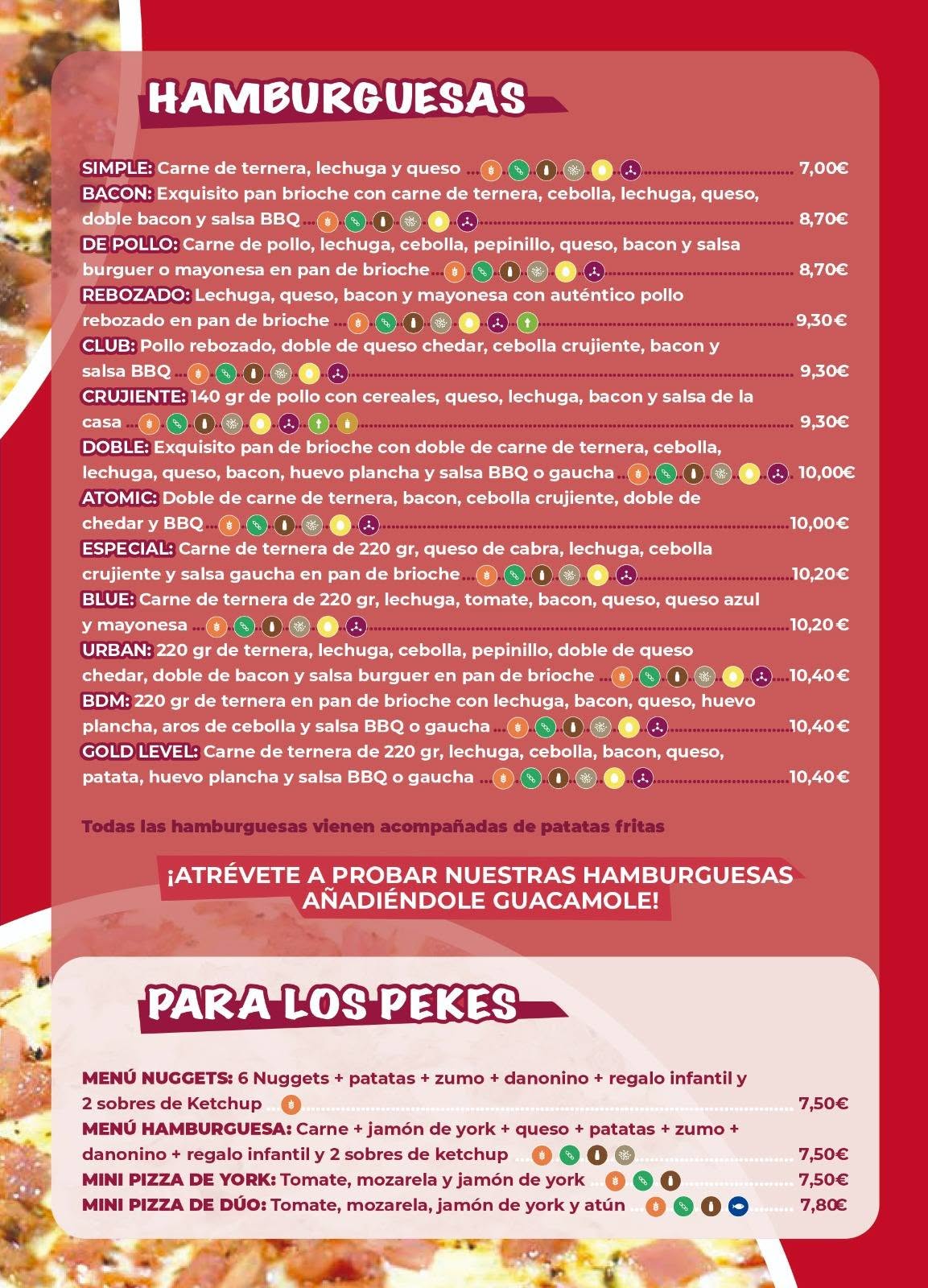 Folleto / Carta / Menú: carta 7 de Pizzeria Vera