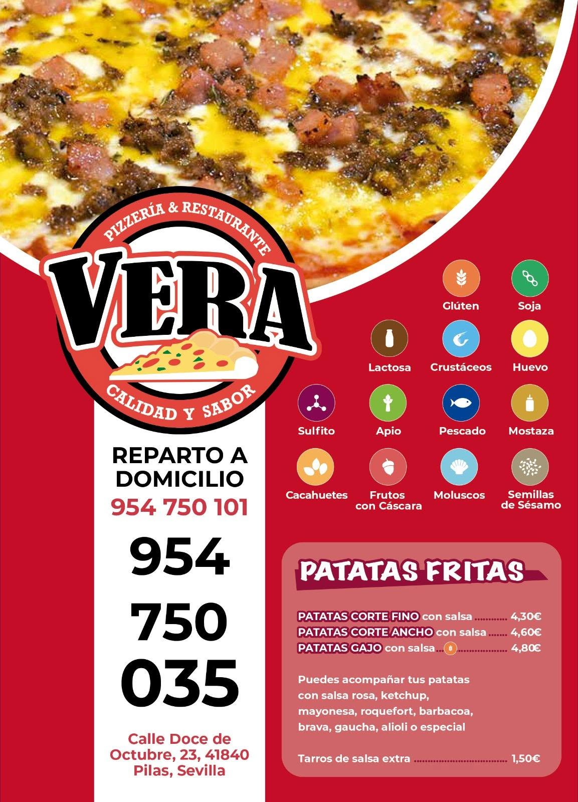 Folleto / Carta / Menú: carta 4 de Pizzeria Vera